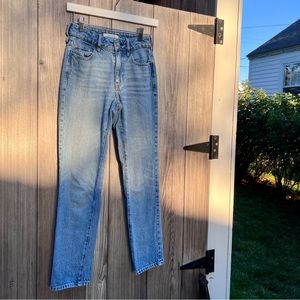 PACSUN Mom Jean, size 23 in 100% soft worn-in COTTON rip in right back pocket